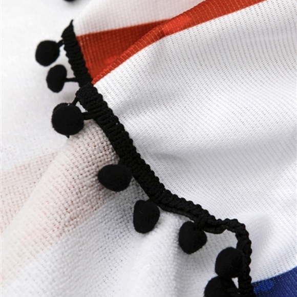 Beach towel Blanket American Flag print - Picture 2 of 9